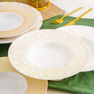 ชามใส่หมวกฟางจีนจานเสิร์ฟของโรงแรมจานบินเซรามิกสุดสร้างสรรค์พาสต้าจานใส่หมวกฟางอาหารตะวันตก - Product Image 4