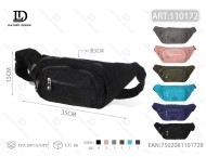 Marsupio Unisex in Nylon Impermeabile con Chiusura a Cerniera per Viaggi - Product Image 1