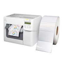 Papier autocollant pour jet d'encre continu 100 microns mat ou brillant 216 mm, étiquette PP C3500 C4000 C6500, rouleau d'étiquettes pour imprimante jet d'encre