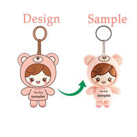 Fabricant de jouets en peluche personnalisés, porte-clés en peluche sur mesure, porte-clés en peluche au design personnalisé