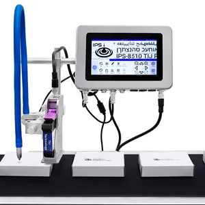 Máquina impresora de inyección de tinta térmica de 12,7mm para impresora de inyección de tinta TIJ con pantalla táctil de logotipo de número de codificador de fecha industrial de un solo cabezal en línea