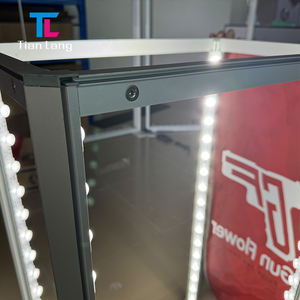 Contador de promoción Modular de publicidad de Feria Comercial portátil de 6 pies, nuevo diseño, equipo de Feria Comercial de Seg bloqueable de aluminio sin marco - Product Image 3