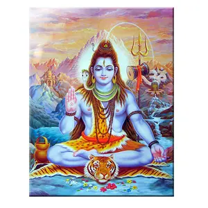 Shiva lord pinturas em tela na parede, dedos indolor na parede, arte da parede, posteres e impressões, imagem quadros, decoração de casa