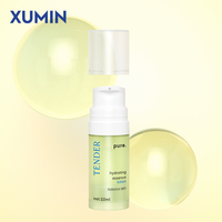 Flacon pompe sans air mini transparent en PP de 5 ml et 10 ml pour sérum, soins de la peau, emballage cosmétique, logo personnalisé, stock disponible, vente en gros