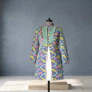 Chaqueta Formal de tiro Vintage indio Kantha de algodón de buena calidad - Product Image 3