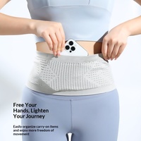 Sac banane unisexe sportif en nylon léger pour course à pied avec fermeture à cordon – Ceinture de sport multifonction pour fitness et yoga