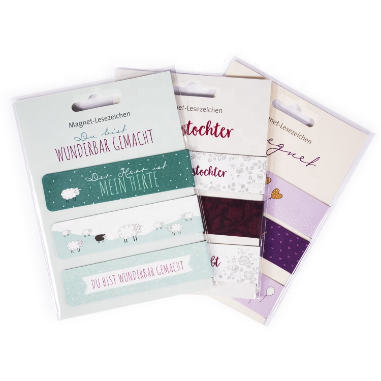 Высокое качество поставщик OEM бумажный зажим магнитные мультфильмы Складные закладки магнит бумажная Закладка