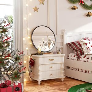 Brightify Round Black <b>Mirror</b> 24 Inch Wall Mounted Contemporary Bathroom Vanity <b>Mirror</b> Glass <b>Frame</b> - Product Image 2