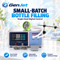 Mesin Pengisi Cairan Digital Satu Kepala dengan Pengatur Waktu Pengisian, Penghitung Batch, Mode Manual Jog dan Otomatis, Desain Kompak untuk Meja, 110V 220V