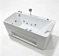 Baignoire de luxe autoportante intelligente multifonctionnelle pour hôtel et gîte, pour 1 personne, avec fonction surf et ambiance chauffante