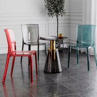 Chaise en acrylique transparente antidérapante simple pour la maison, le bureau, l'apprentissage des étudiants et l'ordinateur – Vente en gros