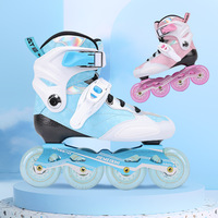 Patins à roulettes professionnels en fibre de carbone avec roues en PU et coque en cuir pour adultes et enfants, freestyle