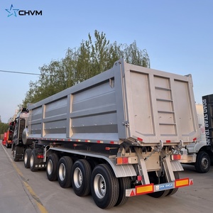 Nhà Máy Giá Nhiệm Vụ Nặng Nề 2/4/6 Trục Thủy Lực Không Khí Hệ Thống Treo Bán Trailer U Đuôi Cuối 40/60/80/100/120 Tấn Dump Cho Bán Dump - Product Image 4