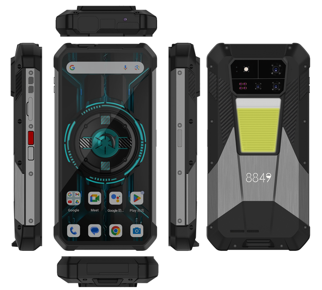 5G 8849 Shark 3 Rugged Smartphone 16+512GB 11600mAh Android 14 OTG Main 50MP Night Vision Camping Light Amoled Unihertz Phone