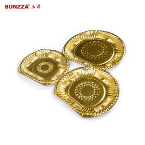 חבילת sunzza מזון כיתה מחזור פלסטיק קפוא מזון אריזה מזון קפוא מגש בשר חד פעמי - Product Image 3