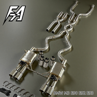 Livraison gratuite pour l'échappement arrière BMW M3 E92 E93 avec commande de soupape électronique, conception à double ou simple tuyau en X, embouts en option