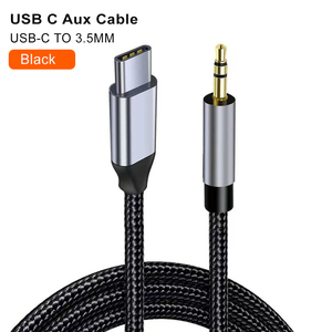 3.3FT 4.29FT <span class=keywords><strong>USB</strong></span> <span class=keywords><strong>C</strong></span> Aux Cable Type <span class=keywords><strong>C</strong></span> Male to 3.5mm Male <span class=keywords><strong>Jack</strong></span> AdapterExtension Audio Cord for Car StereoSpeakerHeadphone <span class=keywords><strong>Samsung</strong></span> - Product Image 1
