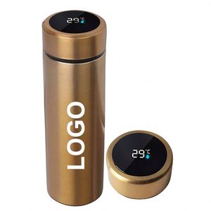 Siy746 Customized 500Ml Smart Vacuum Thermos Led Display Water Bottle With Printing Logo Custom Packaging Business Gift Box - Product Image 1