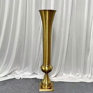Centrotavola in Ferro Dorato <span class=keywords><strong>con</strong></span> Fiori Artificiali per Matrimoni - Product Image 3