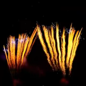 Wholesale Christmas Celebration Fire Crackers 1.2 Inch 128 Shots Gold Ball Cake Fireworks Firecrackers