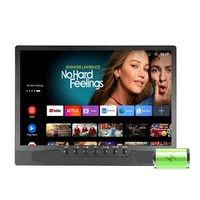 AG Outdoor Mini Portable Android LED LCD Smart TV DC 12V ATSC ISDB DVB-T2 USB Batterie intégrée HD FHD Définition