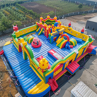 Castillo Inflable de Grado Comercial con Tobogán, Varios Temas y Estilos, en Venta