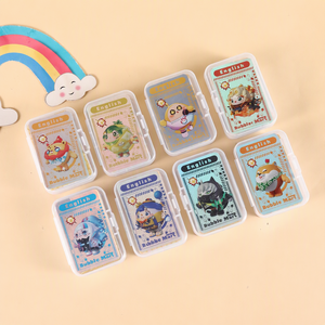 Cartes à Jouer Créatives et Mignonnes en Papier pour Élèves du Primaire, Boîte <span class=keywords><strong>de</strong></span> Rangement Compacte à Thème Dessin Animé - Cartes <span class=keywords><strong>de</strong></span> <span class=keywords><strong>Jeu</strong></span> Personnalisées - Product Image 1