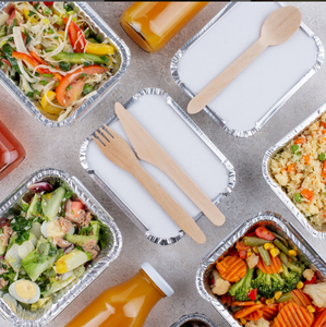 OEM Logo Aluminium <strong>Foil</strong> For Food Packing Bowl Disposable <strong>Foil</strong> <strong>Tray</strong> Takeout Aluminium <strong>Foil</strong> Container Pans
