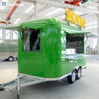 Remorque alimentaire mobile sur mesure pour restaurant, chariot de cuisine standard américain, kiosque de rue, camion de tacos, barbecue mobile à vendre