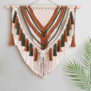<span class=keywords><strong>Tapisserie</strong></span> <span class=keywords><strong>murale</strong></span> bohème à franges, tissée à la main au Maroc, pour la décoration intérieure des maisons d'hôtes et des salons, articles de décoration douce - Product Image 1