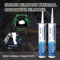 Adhésif de Dissipation thermique de silicone thermique isolant électrique de Performance supérieure pour l'ordinateur portable de PC de GPU de LED
