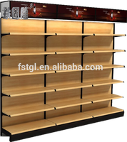 Présentoir de haute qualité pour magasin d'alcool, étagère murale en métal, armoire en verre, casier à vin en bois, étagères de supermarché