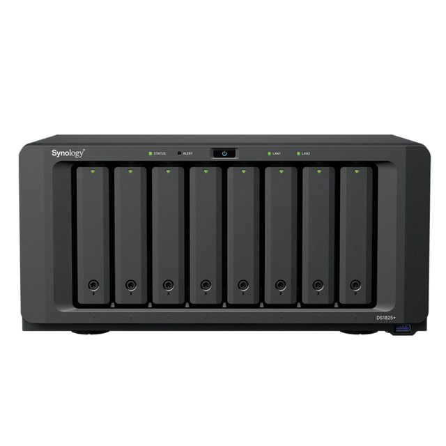 Brand New Wholesale Price DS1825+ Diskstation Cloud Storage Solution Portable Nas 8 Bay Network AMD Ryzen V1500B 64-bit 2.2GHz