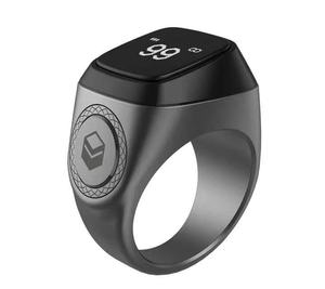 Anneau <span class=keywords><strong>de</strong></span> comptage intelligent Iqibla Tasbih pour musulmans, anneau <span class=keywords><strong>de</strong></span> zikr, tasbeeh numérique, <span class=keywords><strong>rappel</strong></span> <span class=keywords><strong>de</strong></span> l'heure des 5 prières, vibration, étanche - Product Image 1