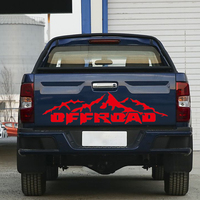 Autocollants en vinyle tout-terrain de montagne résistants aux UV personnalisés autocollants étanches pour camionnettes autocollants de voiture de conception de hayon