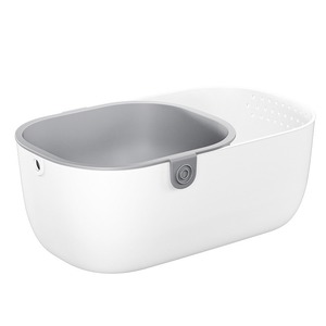 Double Layer Vegetable Washing Basin With Drain Basket Plastic Kitchen Fruit Plate Snack <b>Storage</b> For Melon <b>Seeds</b> And Fruits - Product Image 5
