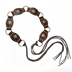 Bohemian Vintage-style Metal Waist Chain Hand-woven Thick Style Ethnic-style Belt Auto Lock Buckle Luxe Feel Delicate Tassel - Product Image 5