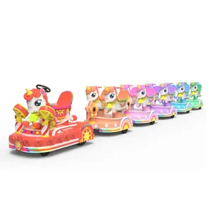 Automotive electrical trains ride for kids 1 automotive and 4 carriages outdoor/indoor shopping mall amusement parks trackless