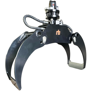 Rainbow HGB-002 <span class=keywords><strong>Prix</strong></span> compétitif en promotion Accessoires d'excavatrice Grappin forestier hydraulique rotatif à 360 degrés pour bois d'acier - Product Image 1