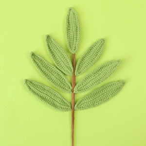 Bouquets tricotés écologiques en laine faits main avec des feuilles d'<span class=keywords><strong>olivier</strong></span>, arrangements floraux artificiels - Product Image 3