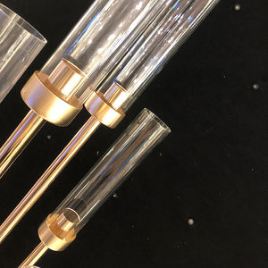 Candelabro moderno de oro de <span class=keywords><strong>8</strong></span> cabezas, candelabros de Metal de 53 pulgadas, candelabro para bodas, centros de mesa, decoración - Product Image 6