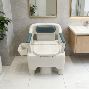 Chaise de toilette portable pour personnes âgées avec seau, siège de toilette pliable pour personnes handicapées - Product Image 1
