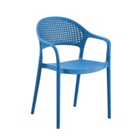 Fauteuil moderne, durable, écologique, imperméable, empilable, confortable, en plastique, pour salle à manger, extérieur, villa, salon