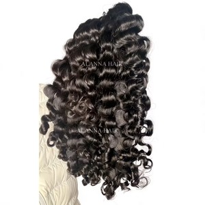 <span class=keywords><strong>Capelli</strong></span> Ricci di Alta Qualità, Ciocche di <span class=keywords><strong>Capelli</strong></span> Umani Vergini Cambogiani con Cuticole Allineate, da 14 a 30 Pollici - Product Image 1