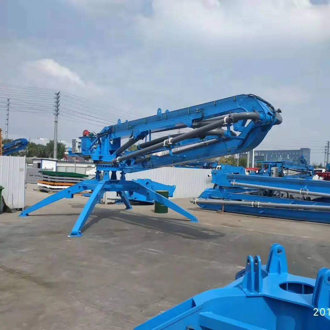 HGY17 spider type concrete placing boom concrete distributor with best Hydraulic oil rubber