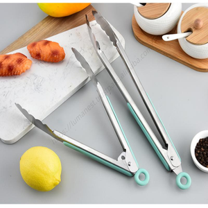 Vente en gros d'ustensiles de cuisine Syh341, pinces à nourriture en silicone sans BPA, pinces de cuisson pour barbecue, pinces en acier inoxydable 304 avec verrouillage - Product Image 5