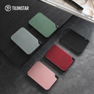 TILONSTAR TMPW100 Wholesale Custom Logo Phone Back Strong Magnetic Metal Side Pop up Credit Aluminum <b>Card</b> <b>Holder</b> - Product Image 6