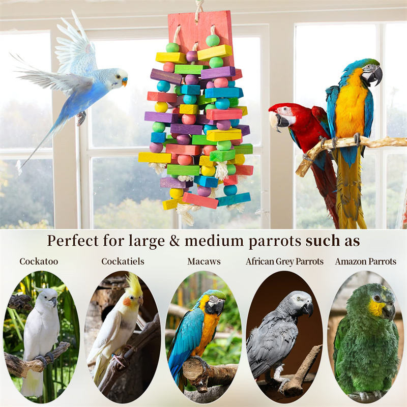 Gold Heels Bonka Bird Toys 1242 Helix - Colorful Shreddable Parrot Toy For Budgies Cockatoos African Greys More 374342 - Foto 2