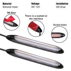 Feux de jour DRL pour voiture, bande lumineuse séquentielle pour phares de voiture, <span class=keywords><strong>2</strong></span> pièces/ensemble - Product Image 3