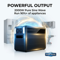 Centrale Électrique Portable 2000W 2764Wh, Générateur Solaire, Batterie Externe, Station d'Énergie Life Po4